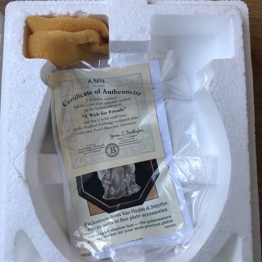 Disney Winnie the Pooh “Pooh’s Hunnypot Adventures” 3d Plate Set - Bradford Ex. - Picture 9 of 14